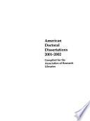 American Doctoral Dissertations
