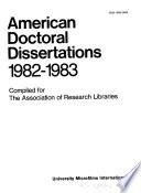 American Doctoral Dissertations