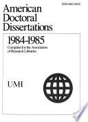 American Doctoral Dissertations