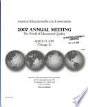 American Educational Research Association Annual Meeting Program