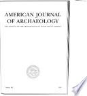 American Journal of Archaeology