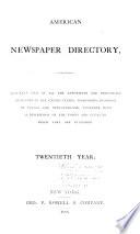 American Newspaper Directory