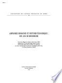 Amphores romaines et histoire économique