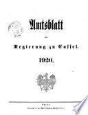 Amtsblatt der Regierung zu Cassel
