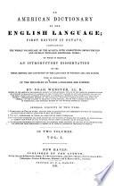 An American Dictionary of the English Language