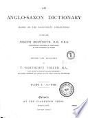 An Anglo-saxon Dictionary