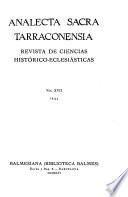 Analecta sacra Tarraconensia