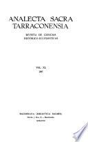 Analecta sacra Tarraconensia