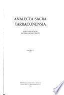 Analecta sacra Tarraconensia