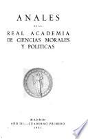 Anales - Academia Nacional de Ciencias Morales y Políticas
