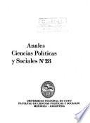 Anales ciencias políticas y sociales