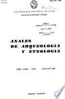 Anales de arqueología y etnología