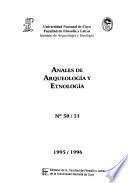 Anales de arqueología y etnología