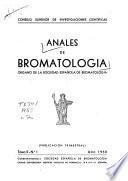Anales de bromatología