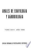 Anales de edafología y agrobiología