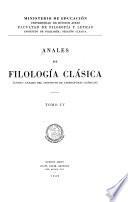 Anales de filología clásica