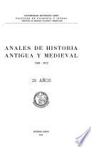 Anales de historia antigua y medieval