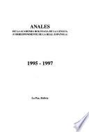 Anales de la Academia Boliviana de la Lengua