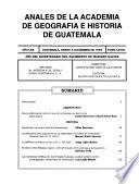 Anales de la Academia de Geografía e Historia de Guatemala