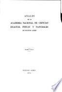 Anales de la Academia Nacional de Ciencias Exactas, Físicas y Naturales de Buenos Aires