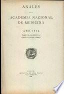 Anales de la Academia Nacional de Medicina - 1936 - Tomo LVI - Cuaderno 1