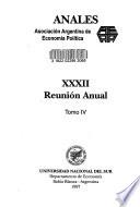 Anales de la Asociación Argentina de Economía Politíca
