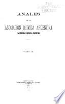 Anales de la Asociación química argentina. (Ex Sociedad química argentina) ...