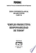 Anales de la Conferencia Anual de Ejecutivos