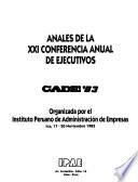 Anales de la Conferencia Anual de Ejecutivos