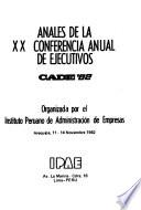 Anales de la Conferencia Anual de Ejecutivos