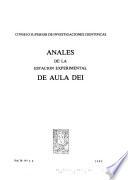 Anales de la Estación Experimental de Aula Dei