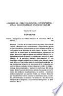 Anales de la Literatura Española Contemporánea