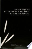 Anales de la Literatura Española Contemporánea