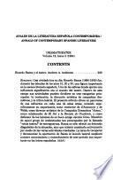 Anales de la Literatura Española Contemporánea