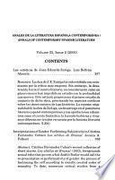 Anales de la Literatura Española Contemporánea