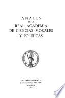 Anales de la Real Academia de Ciencias Morales y Políticas