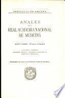 Anales de la Real Academia Nacional de Medicina - 1955 - Tomo LXXII - Cuaderno 1