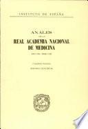 Anales de la Real Academia Nacional de Medicina - 1986 - Tomo CIII - Cuaderno 3