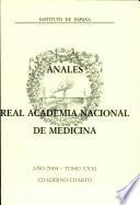 Anales de la Real Academia Nacional de Medicina - 2004 - Tomo CXXI - Cuaderno 4