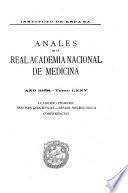 Anales de la Real Academia Nacional de Medicina