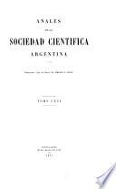 Anales de la Sociedad Científica Argentina