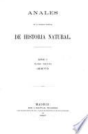 Anales de la Sociedad Española de Historia Natural