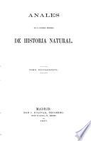 Anales de la Sociedad Española de Historia Natural