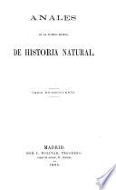 Anales de la Sociedad Española de Historia Natural