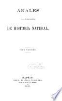 Anales de la Sociedad Española de Historia Natural
