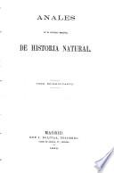 Anales de la Sociedad Española de Historia Natural