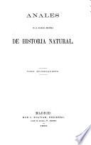 Anales de la Sociedad Española de Historia Natural