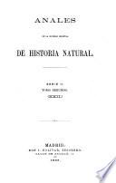 Anales de la Sociedad Española de Historia Natural
