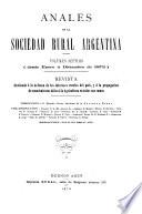 Anales de la Sociedad Rural Argentina