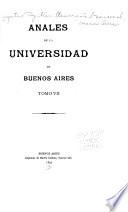 Anales de la Universidad de Buenos Aires